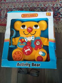 Vintage Matchbox Activity Bear