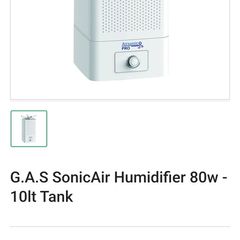 G.A.S SonicAir Humidifier 80w - 10lt Tank