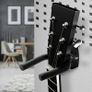 Guitar Wall Hooks Display Mount Hangers for all Electric & Acoustic Guitars, Bass, Banjo etc. | Pack of 2 Brackets with Screws & Guitar Pick | Adjustable Soft Padded Sponge Holder Supports Image 5