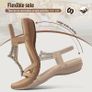 Brand New Women's Bohemian Flat Beach Sandals Casual - Beige Image 3