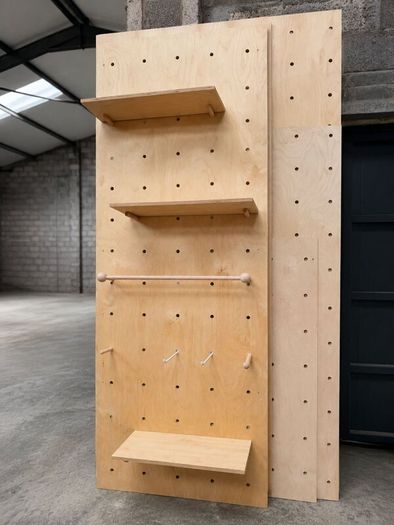 Complete Birch Ply Pegboard Shop Fit-Out 21 Panel