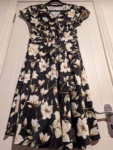 Beautiful floral midi dress from Lady V of London.