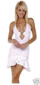 sexy baby doll white fits size 6 8 10