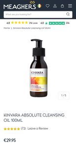 Kinvara Absolute Cleansing Oil