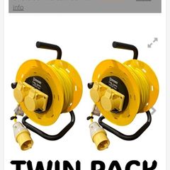 Twin Pack 25M 1.5mm 110v Extension Lead