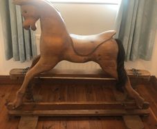 Vintage Rocking horse hand made from solid wood