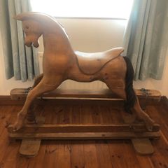 Vintage Rocking horse hand made from solid wood