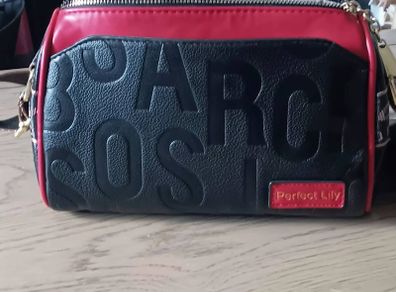 Perfect Lily Black and Red Crossbody Bag