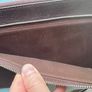leather briefcase a4 document folio portfolio holder dark brown Image 3