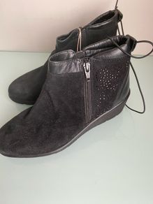 New Suede Ankle Boots, size 4