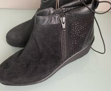 New Suede Ankle Boots, size 4