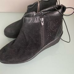New Suede Ankle Boots, size 4
