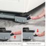 BRAND NEW Refrigerator Movable Stand Adjustable BLACK(2pcs) Image 3