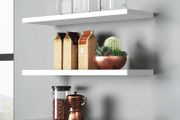 FREE EXPRESS SHIPPING Set of 3 Wall Floating Shelves,Wall Mounted Storage Shelves,Wood Wall Shelves for Living Room, Bedroom, Bathroom,White