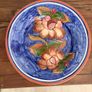 Large Vintage Portuguese Terracotta Floral Charger Platter Image 2