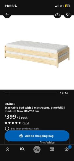 IKEA taker Stackable Single beds