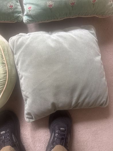 Assorted Duck Egg blue/green cushions