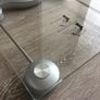Bathroom electronic digital body fitness weighting glass scales and battery Image 2