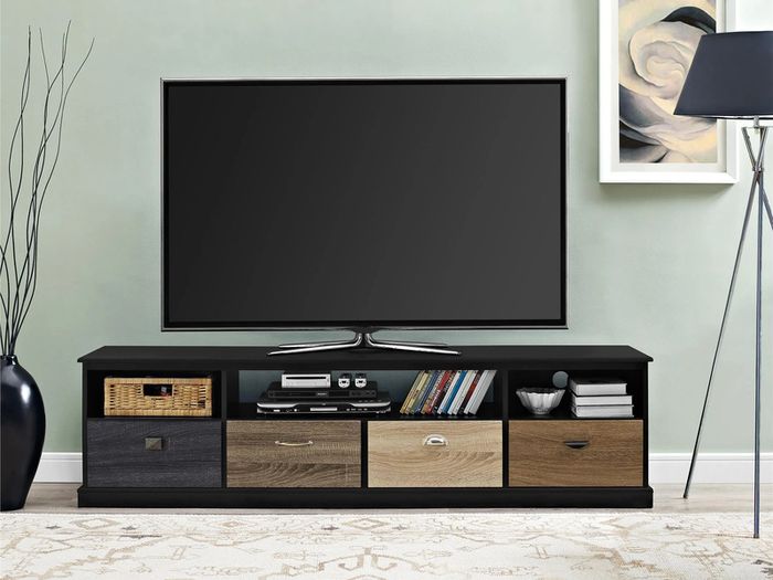 Mercer Tv Console Multicolour Drawers 65" Black - 1773196pcomuk