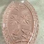 Vintage Art Deco Pink Glass Tray. Image 5