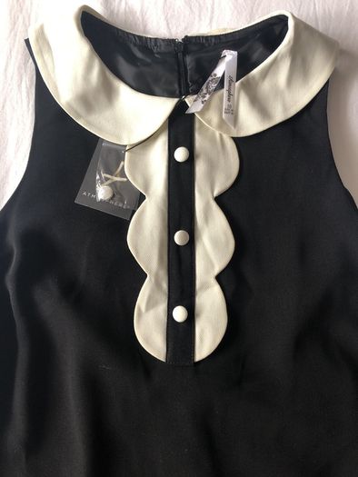 Black Dress white insert BNWT