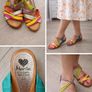 90's Rainbow Strap Sandals Image 5