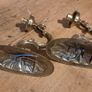 Pair Brass Wall Lights Image 4