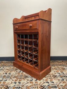WAS 230 now 180 ! Solid Pine Wine Rack with Upper Gallery