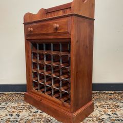 WAS 230 now 180 ! Solid Pine Wine Rack with Upper Gallery