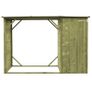 Garden Firewood Tool Storage Shed Pinewood 253x80x170 cm Image 4