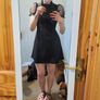 Mesh Puff Sleeve Short miniblack Dress M (S) NEW Image 6