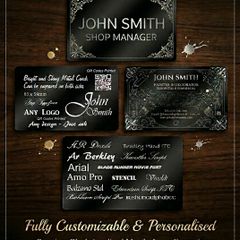 Metal Business Cards or Name plates