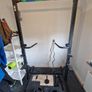 Pull up / squat rack frame Domyos Decathlon and weight plates Image 5
