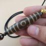 Rare 3 Eyes Tibetan Dzi Bead Vintage Agate Talisman Necklace Amulet Pendant Image 6