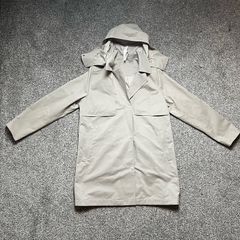 Lululemon Always There Short Trench Coat Sz 16UK 12US XXL Beige Casual Hooded