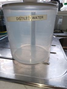 Water Distiller Plastic Collection Jug / Serving Pitcher with Grey Lid ,4 litre
