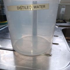 Water Distiller Plastic Collection Jug / Serving Pitcher with Grey Lid ,4 litre