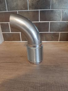 2.5" 304 stainless flex bellow for downpipe
