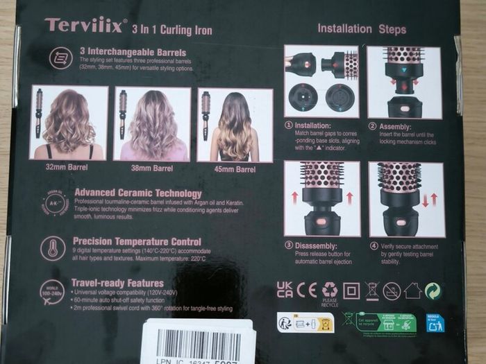 Tervilix 3 in 1Curling Iron