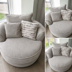 Large Swivel Cuddle Chair