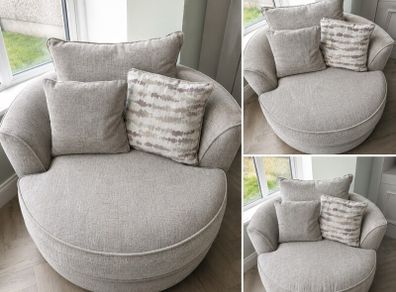 Large Swivel Cuddle Chair