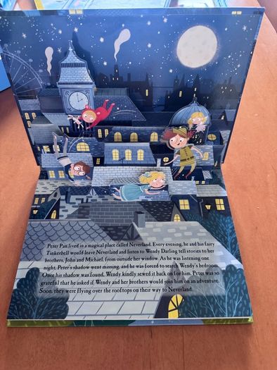 Childrens Book Bundle x5 - Peter Pan Pop-Up, Stick Man, Pip & Posy, Santa Sound Book