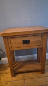 Small console table solid wood