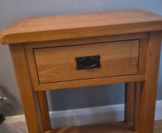 Small console table solid wood