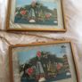 Hanging Chain Picture Frames 3-Set       -  Floating Vintage style Image 2