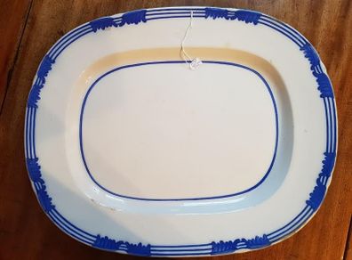 Large Antique Ironstone Turkey / Meat Platter Simple Design