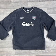 Vintage 90s Reebok Liverpool Fleece Sweatshirt Jumper Mens XS