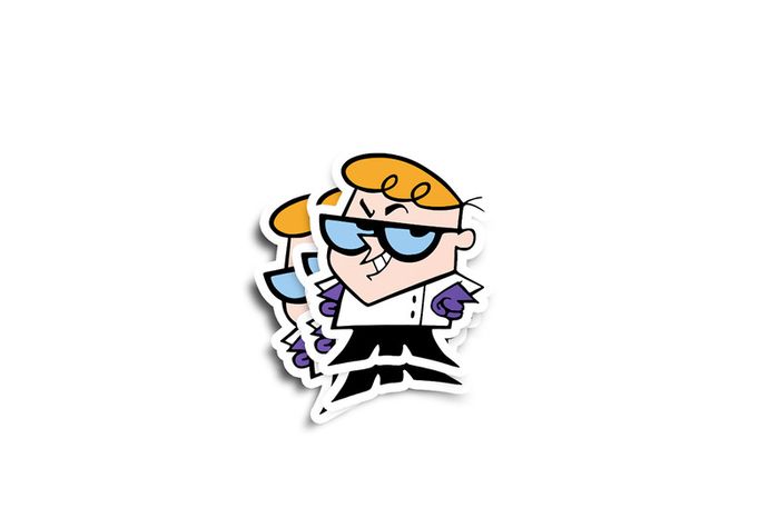 Dexter's Lab Character Sticker 2-Pack