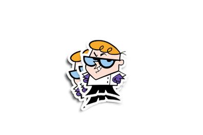 Dexter's Lab Character Sticker 2-Pack