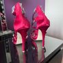 Carvela Red Studded High Heels with Rhinestones Size 37 Image 4